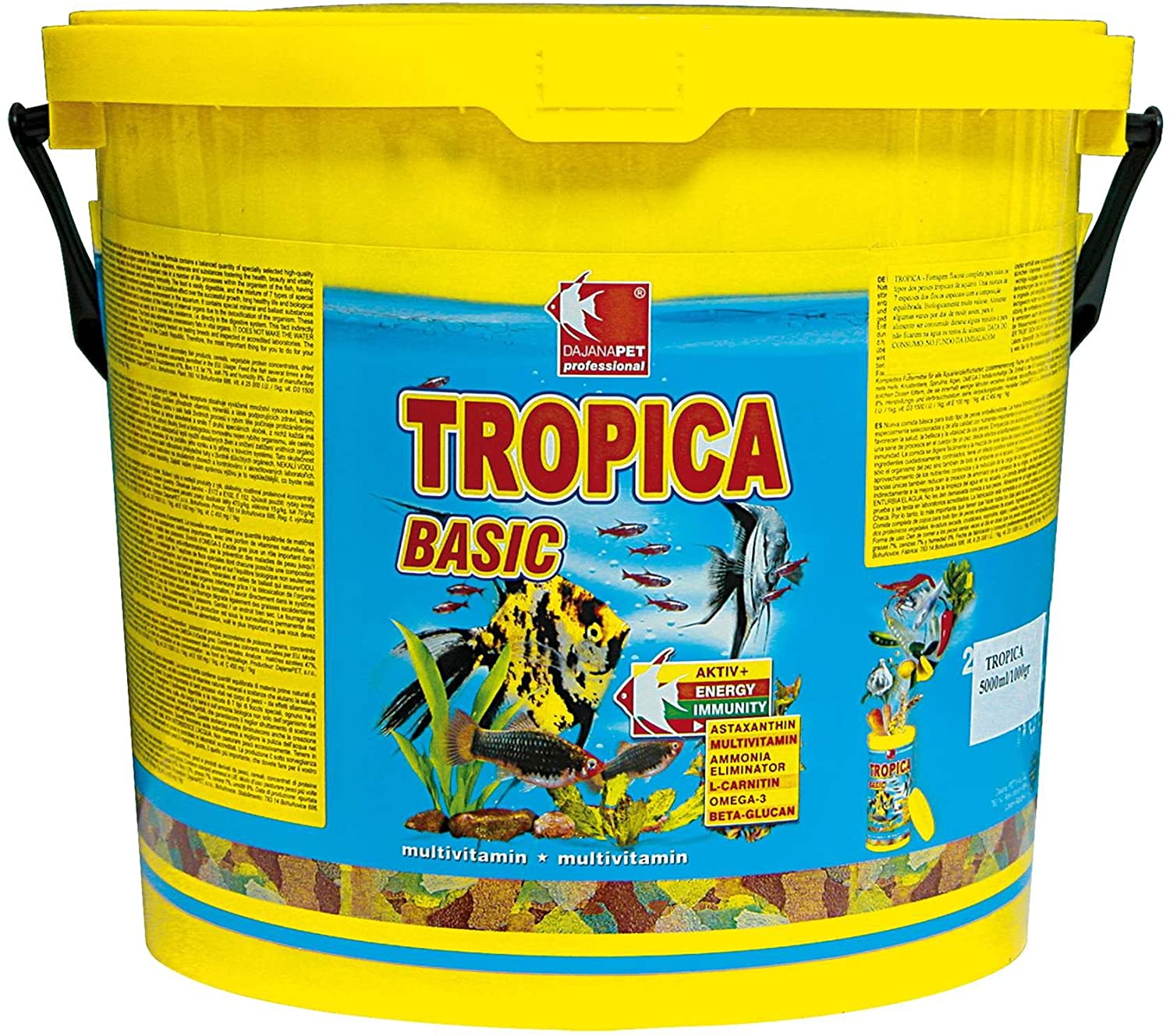  Tropica Dajana Basic-7 pienso completo en copos excepto para todos los tipos de peces tropicales 