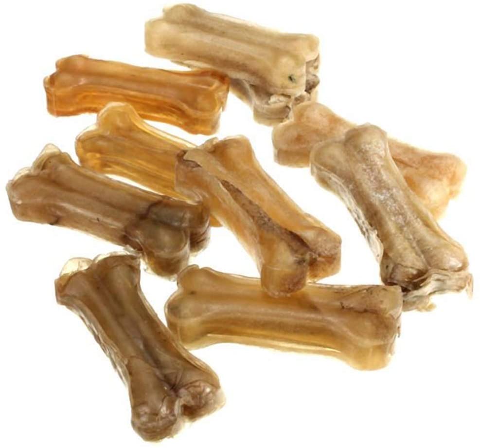  Uokoki 10pcs / lot Snack-Treat perro mastica el hueso de animal doméstico del perrito limpieza del diente del hueso del perrito dental dentición Ayuda Juguetes Gadget 