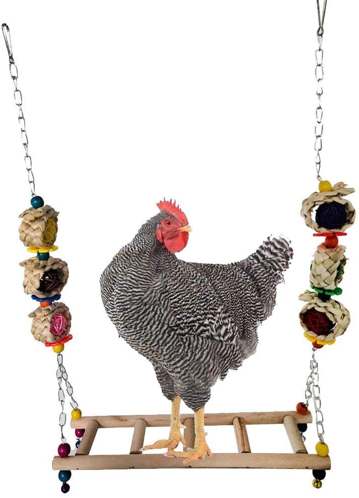  winnerruby Chicken Swing Chicken Toy para Gallinas Escalera Giratoria para Gallinas Bird Parrot Trainning 