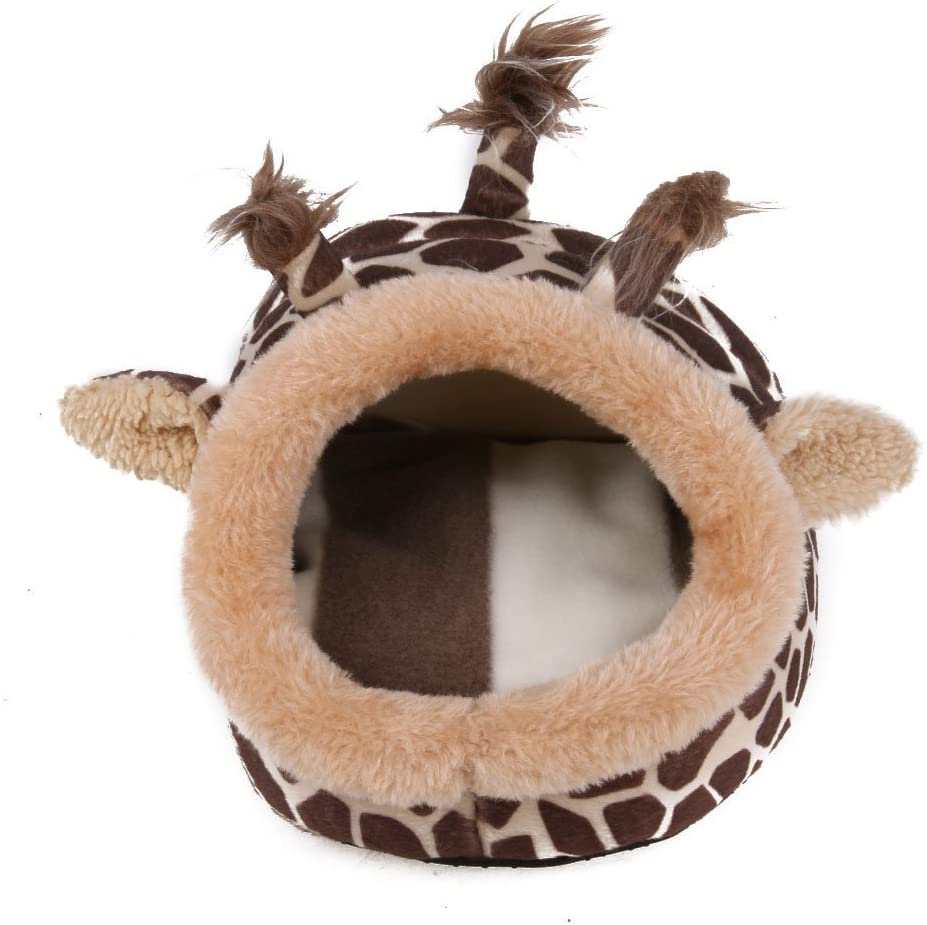  Winterworm - Cama de felpa suave para mascotas con almohadilla extraíble para hámster, erizo, cobaya y gato recién nacido 