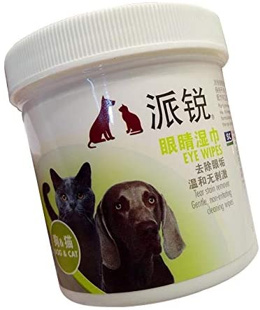 WXK Cepillo de baño para Mascotas La eliminación de Botellas de Pet Tear Tear Toalla mojada Ojo de Limpieza del Tejido Facial, 100 PCS 