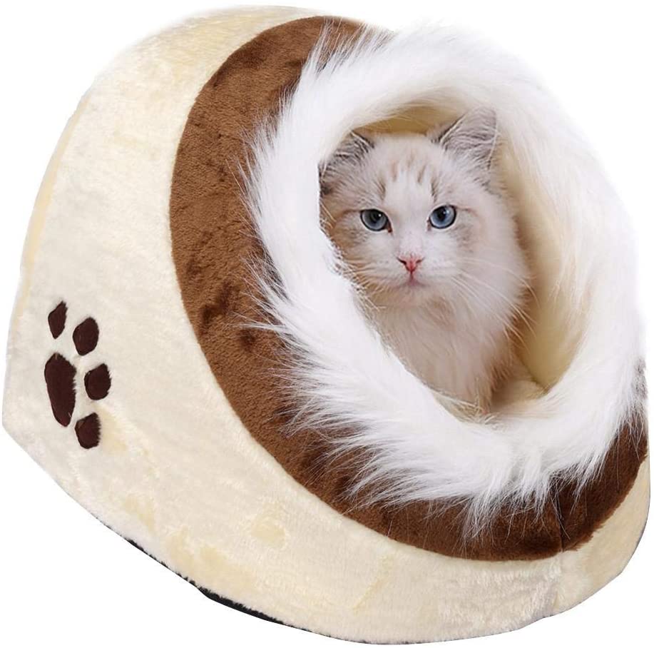  yahee gato cueva cueva Manta cueva Perros y Gatos Cesta mascota cama con suave y cómodo almohada 
