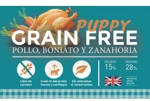  YERBERO Nature Grain Free Puppy Comida SIN Cereales para Cachorros 2,5kg 