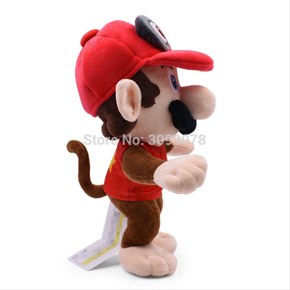  Ylout Super Mario Bros Peluche 30Cm, Cosplay Monkey Donkey Diddy Kong Stuffed Dolls Kids 