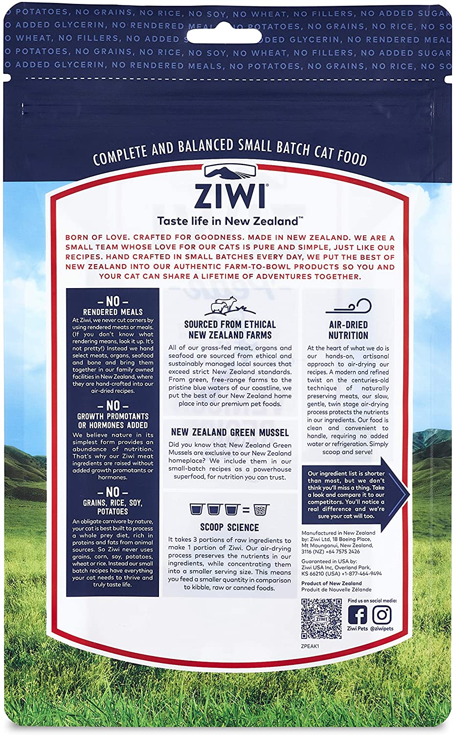  Ziwi Peak Alimento Deshidratado para Gato, Sabor Venado - 400 gr 