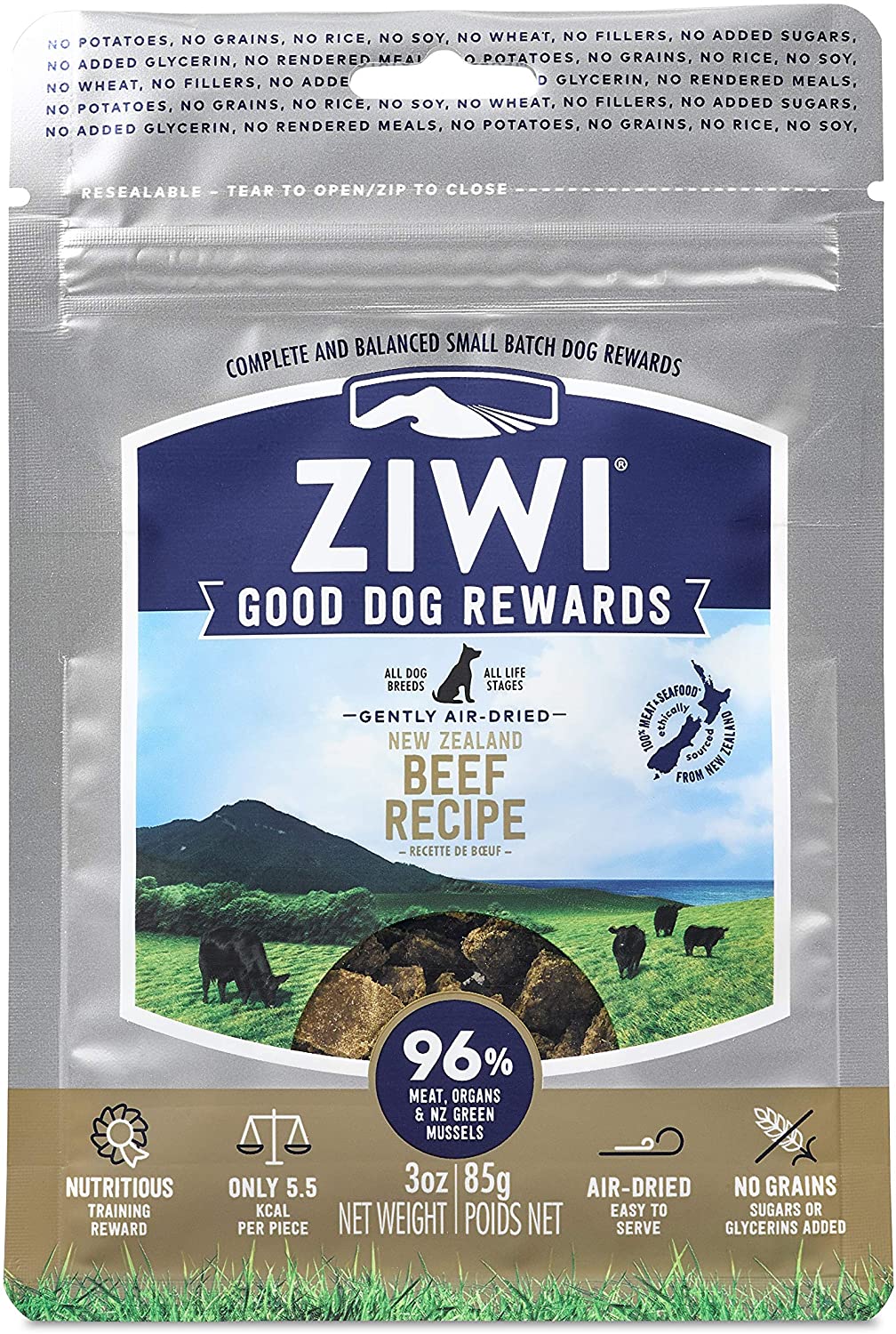  Ziwi Peak Premios para Perro, Sabor Ternera - 85 gr 
