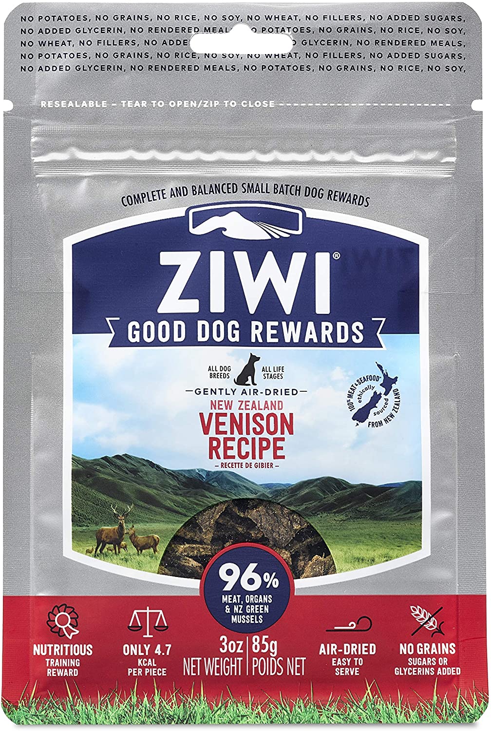  Ziwi Peak Premios para Perro, Sabor Venado - 85 gr 