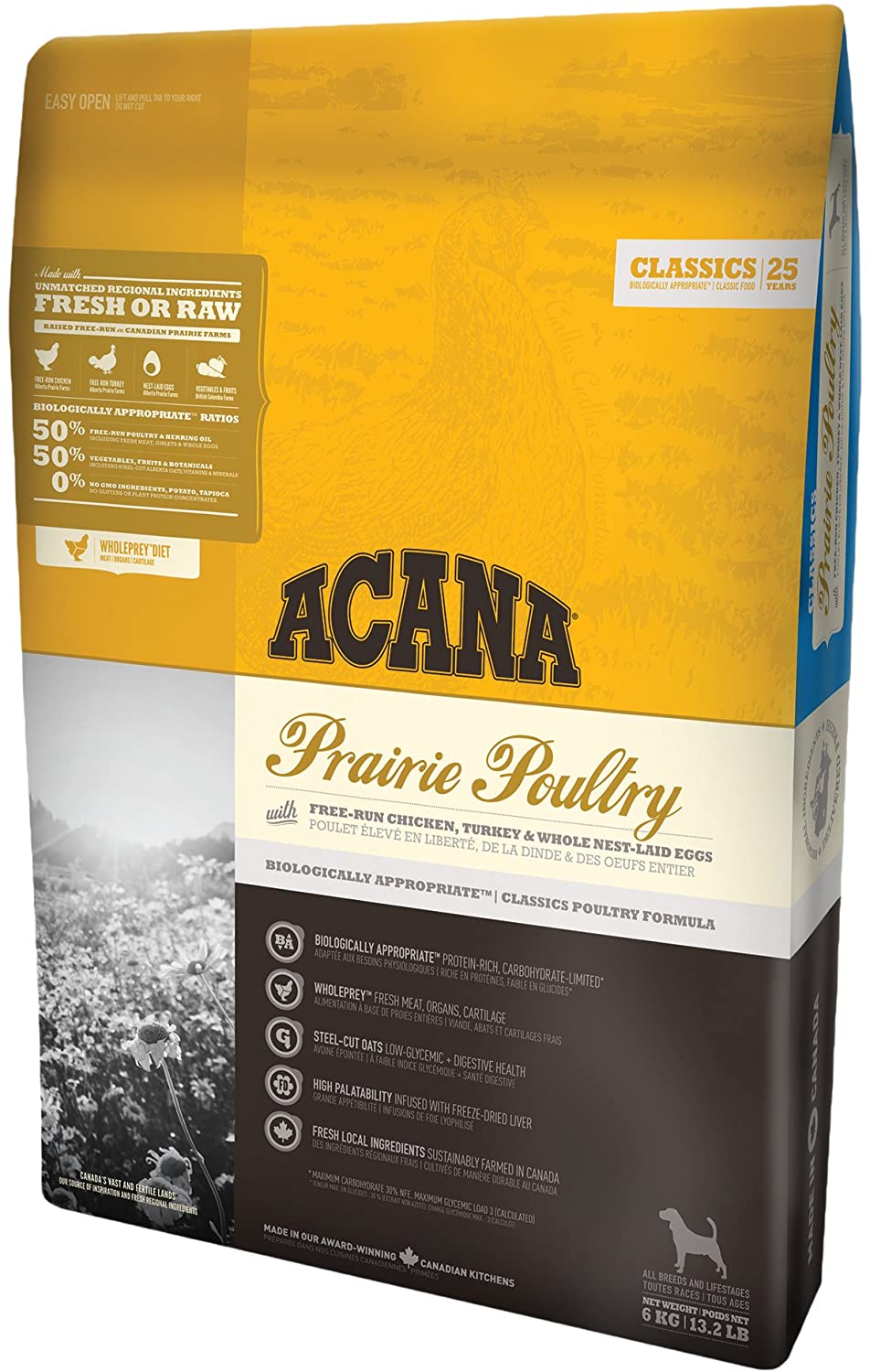  ACANA Prairie Poultry Comida para Perros - 2000 gr 