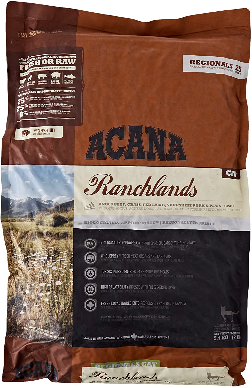  ACANA Ranchlands Comida para Gatos - 1800 gr 