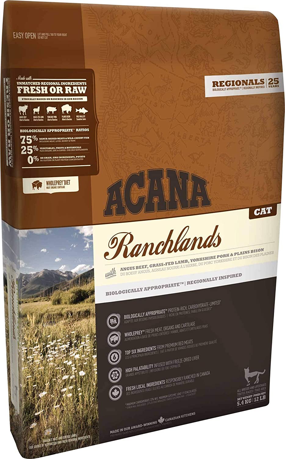  ACANA Ranchlands Comida para Gatos - 5400 gr 