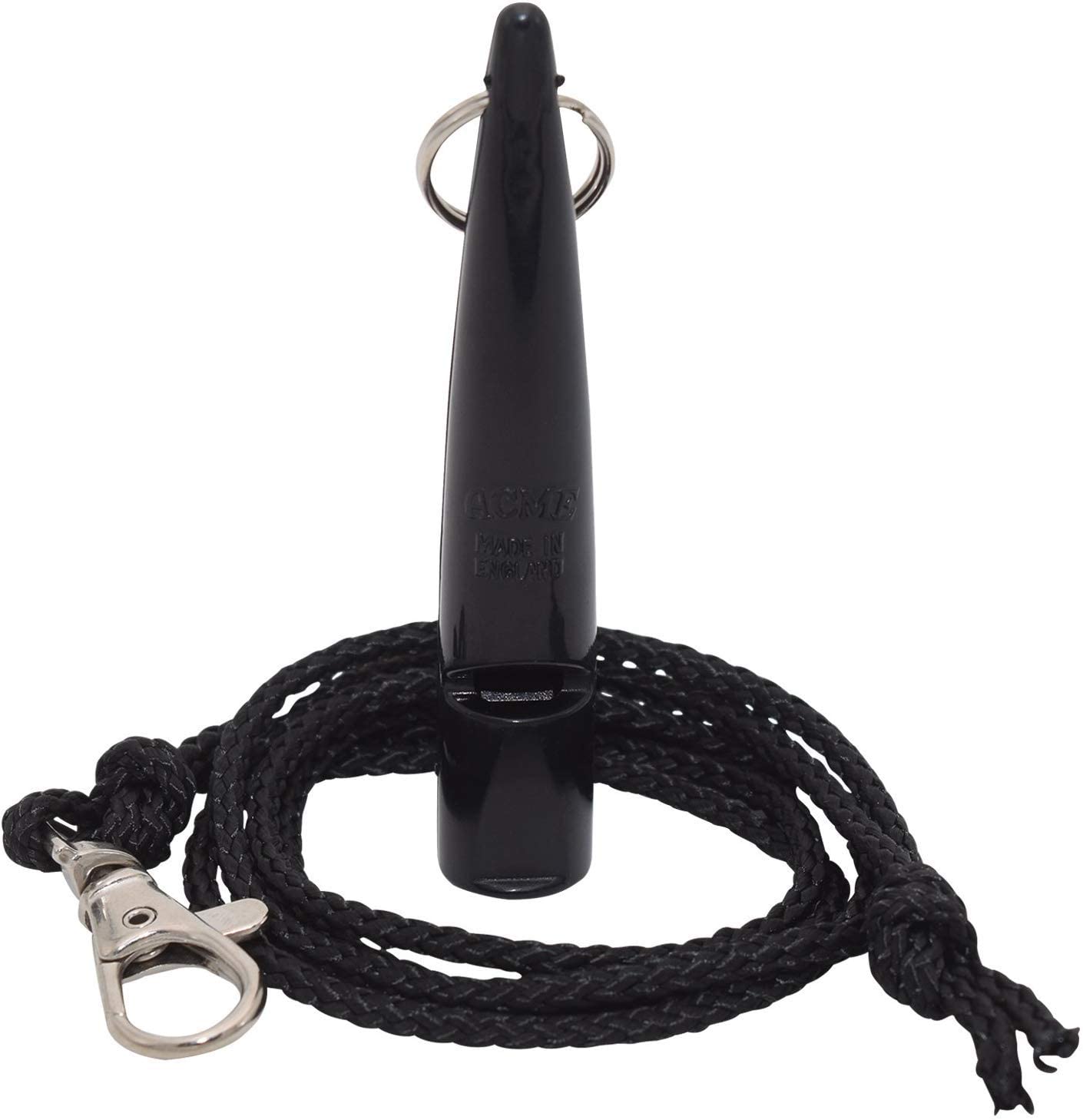  ACME silbato para perros con cordón - 211,5 - negro 