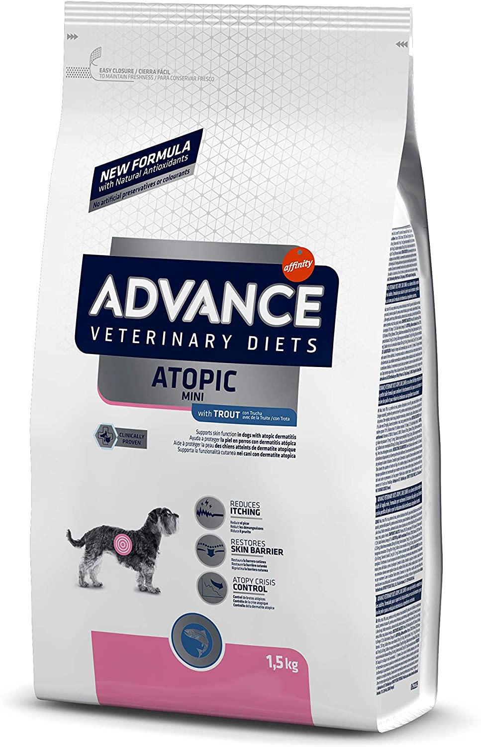  Advance Atopic Pienso para Perros Mini, 1.5 kg 