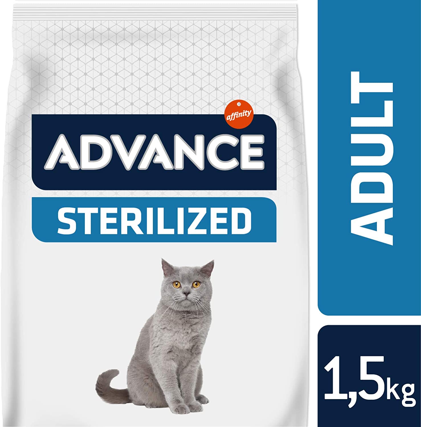  Advance Sterilized-Pienso para Gatos Adultos Esterilizados con Pavo Y Cebada-1.5 Kg 