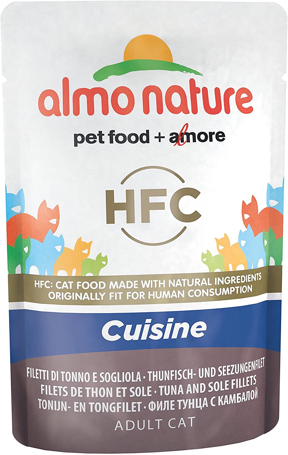  almo nature Cat HFC Cuisine Filete de Atún y Lenguado, 55 g, Pack of 24 