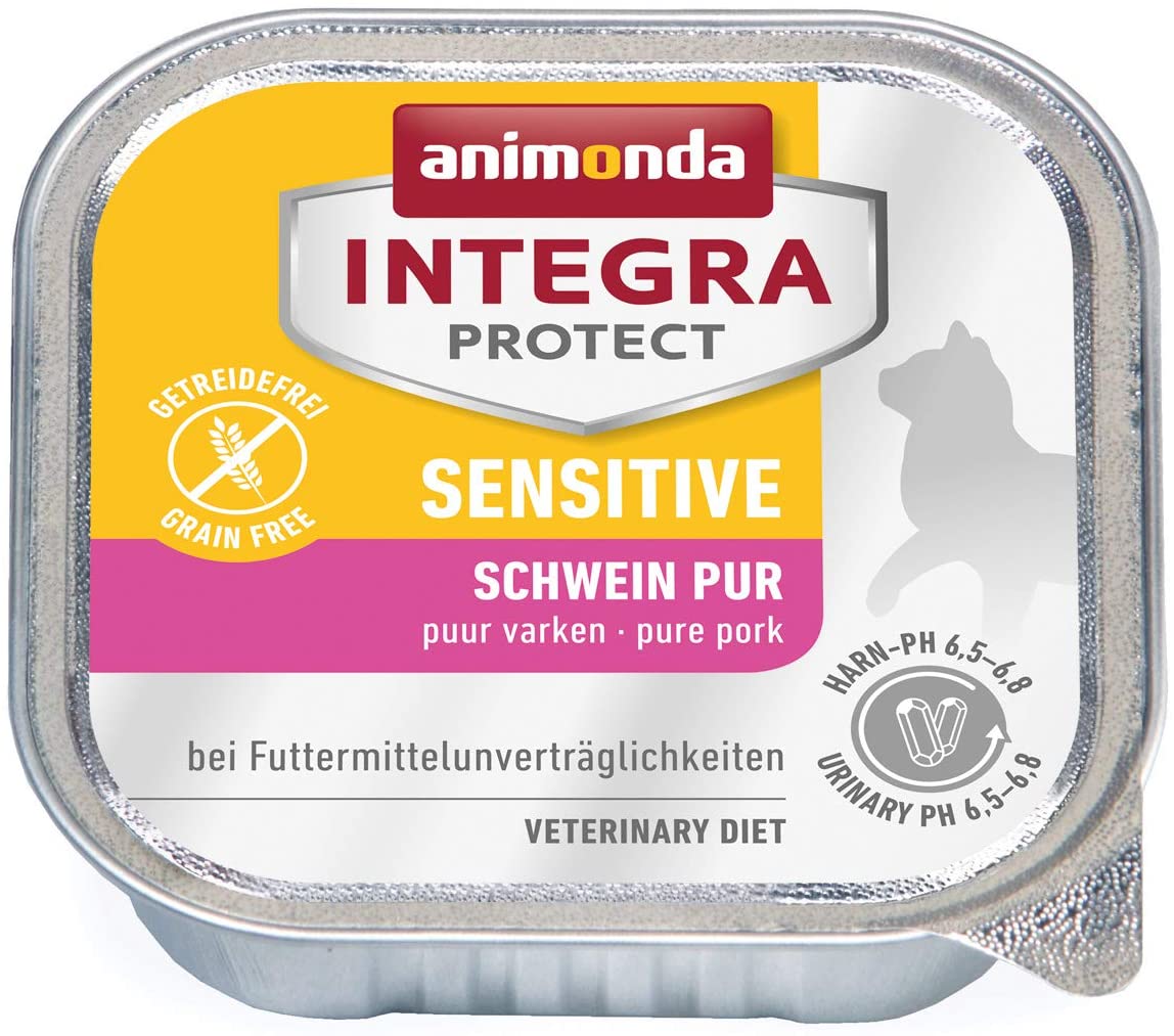  Animonda Integra Protect Sensitive , Comida húmeda para dieta de gatos con alergias alimentarias, 200 g, pack de 6 