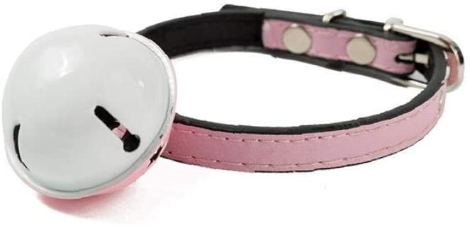 Aokshen - Collar con Hebilla Ajustable para Perro, tamaño S, Color Rosa, básico y Multifuncional, Resistente, Kit de Accesorios para Perros, Suave y Liso 