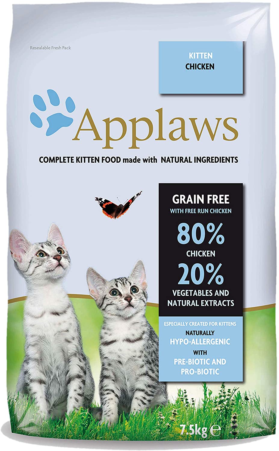  Applaws Comida Seca para Gatos, 1 Unidad (1 x 7,5 kg) 