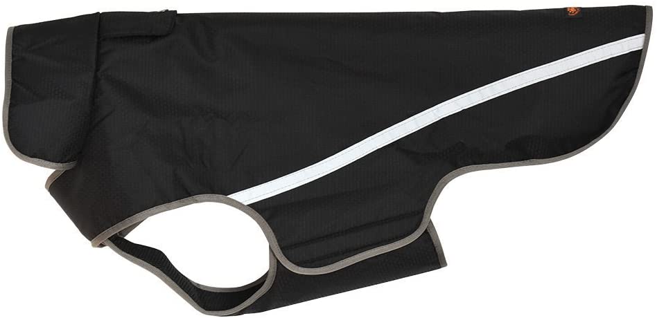  BLACKDOGGY - Chaleco impermeable reflectante para perro, color negro 