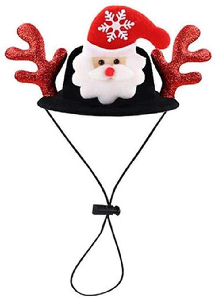  Bongles Traje De La Navidad Sombrero Sombrero De La Cornamenta del Animal Doméstico para Mascotas Pequeñas Festivo Decorativo Decoración De Navidad Año Nuevo para Mascotas 