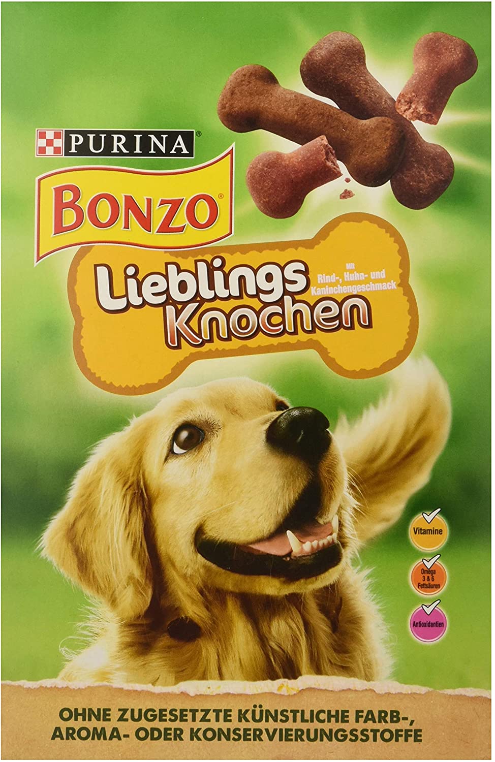 Bonzo pequeños Perros Snack Favoritos Huesos, 6 Pack (6 x 500 g) 