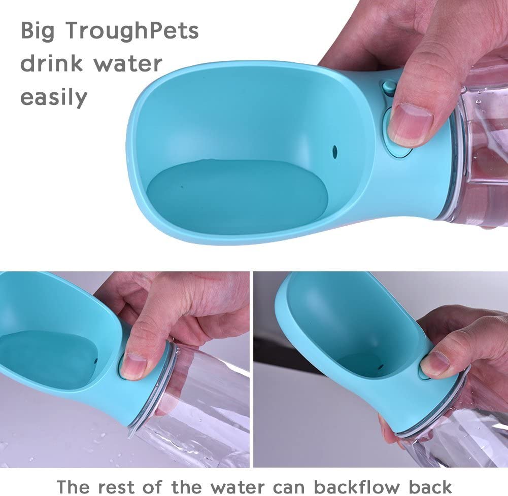  Botella de Agua para Perro, Botella Portátil de agua Potable para Mascotas al Aire Libre, Resina Plástica ABS Ambiental 550ML!! 