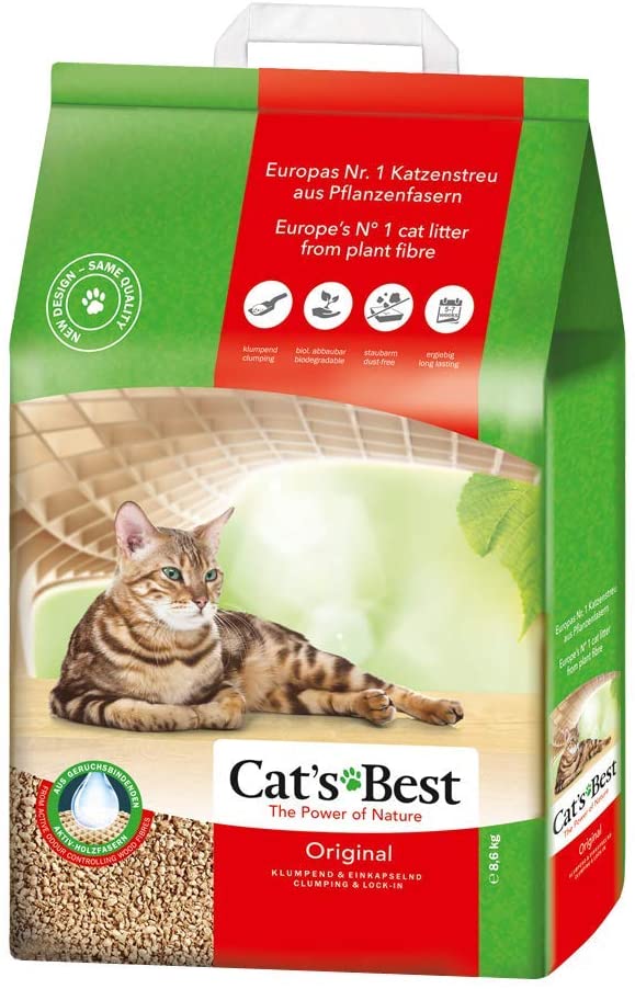  Cat's Best Lecho para gatos Öko Plus, 20L (8.6kg) 