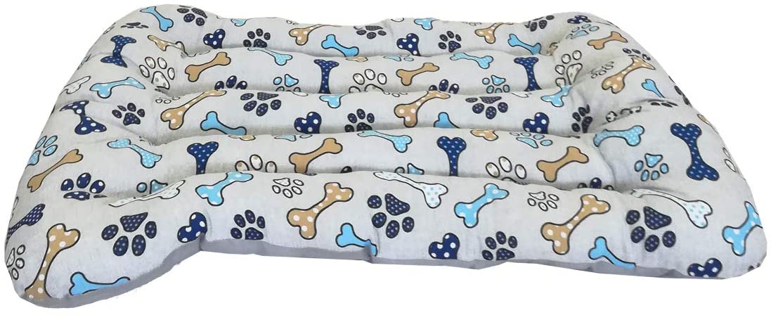  Cisne 2013, S.L. Cama para Perro y Gato Dibujo Huesos Azules (55 * 40cm) 