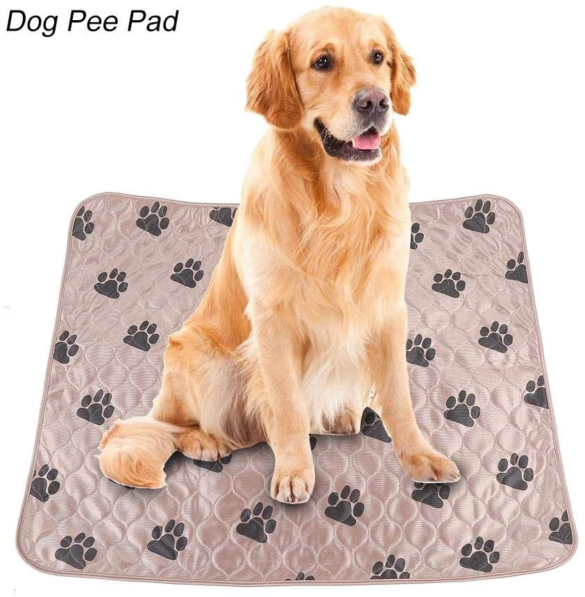  Delaman Dog Pee Pad Holder Lavable Perro Orina de Cama Orina Impermeable Alfombra Reutilizable para Mascotas Perros Gatos (Size : L) 