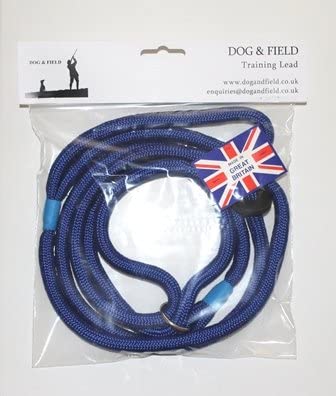  Dog & Field - Correa de Nailon Trenzado, Color Azul 