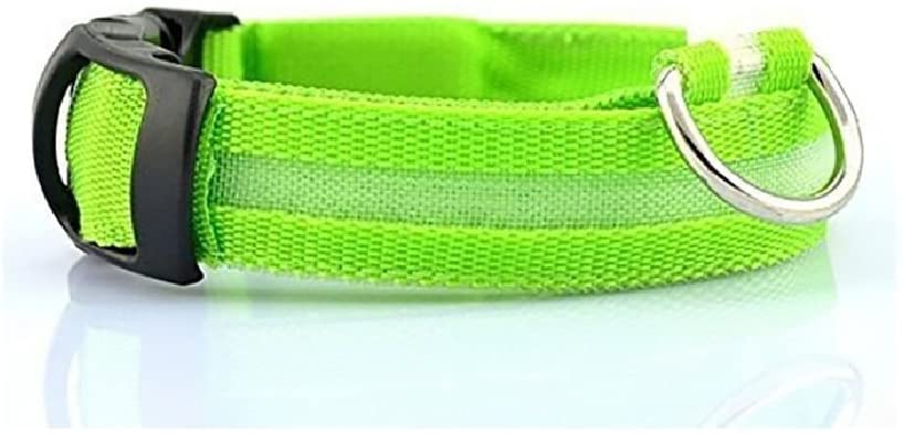  Ducomi® Collar para perro con luz LED ajustable multicolor Size: L 
