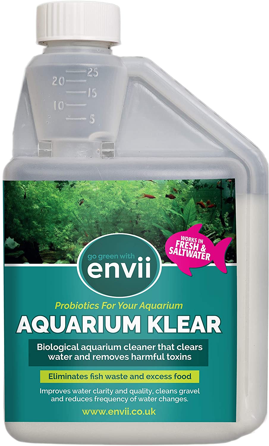  Envii Aquarium Klear - Tratamiento Agua Verde Acuario - Trata 4.000 litros 