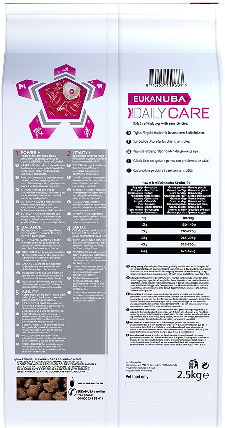 Eukanuba Daily Care Edad avanzada 9+ [2,5 Kg] 