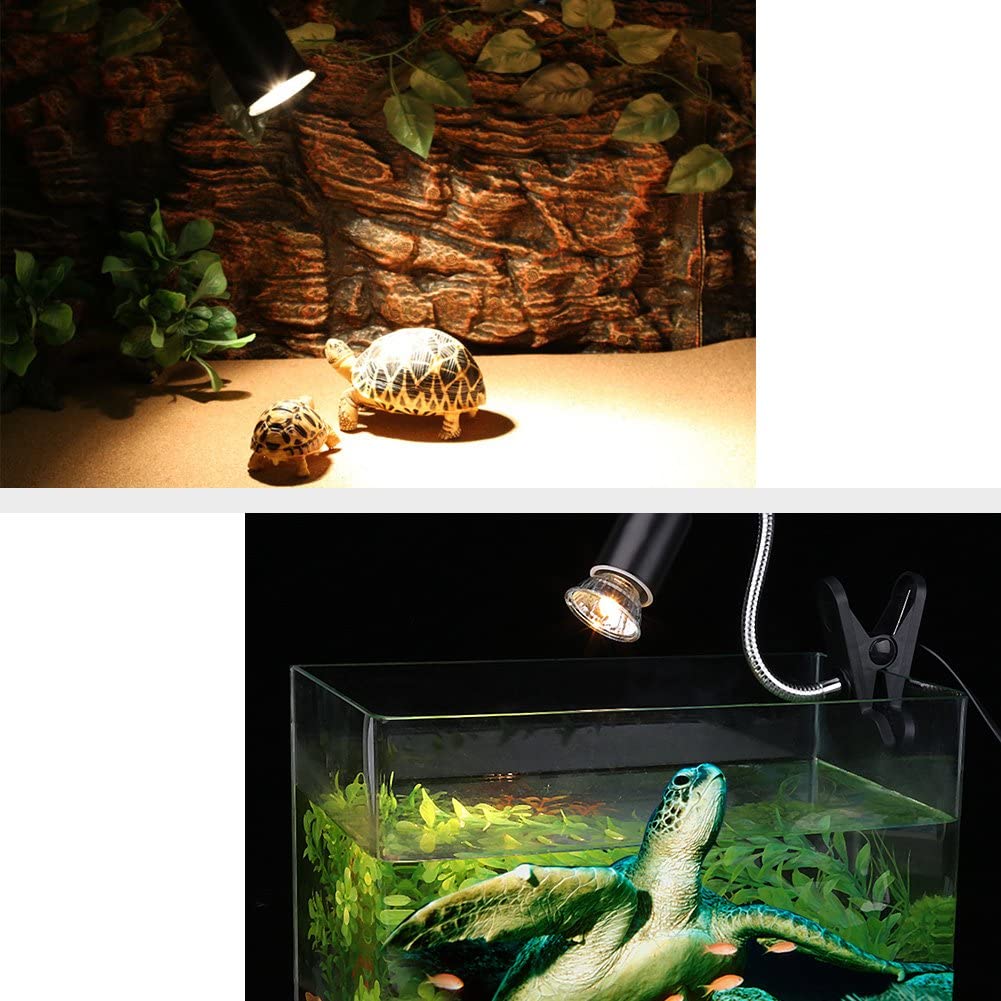  Filfeel Lámpara del Acuario de la Bombilla de la calefacción 3pcs para el transmisor de Calor del Reptil del Animal doméstico para Las Tortugas 25W + 50W + 75W 