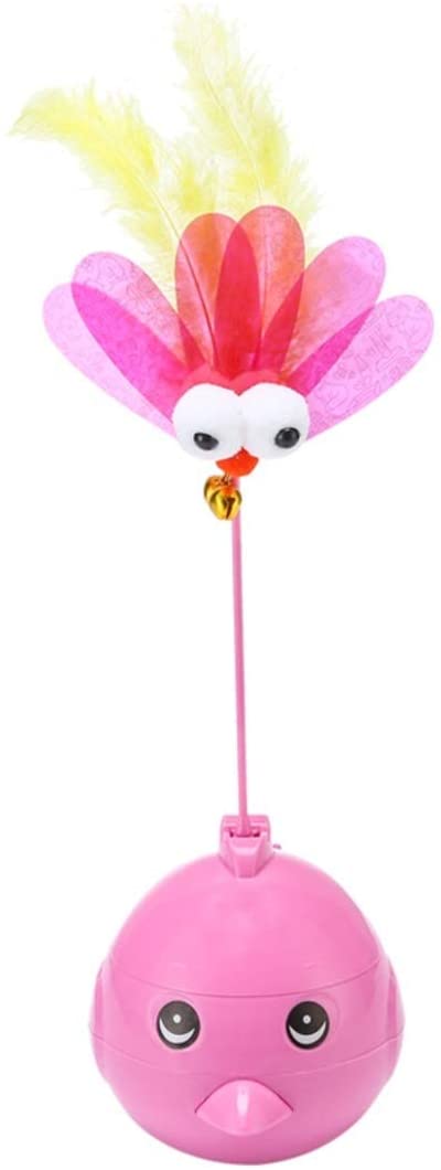  Fusanadarn Juguete del Vaso del Gato de la Forma de los pájaros, Juguetes del Vaso del balanceo Que Caminan (Color : Pink) 