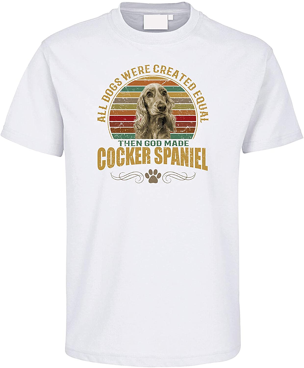  Gänseblümchendruck Camiseta para Perros, diseño de Perro de Cocker Spaniel 