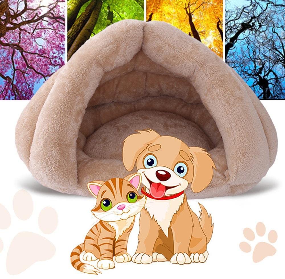  Gowind6 Cama para Mascotas, Gatos, Perros, Cachorros, Cuevas, Mascotas, colchoneta de Dormir, cojín de Igloo Nest cálido 