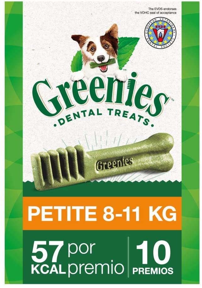  Greenies Snack Dental Petite para Perros de 7kg a 11kg, Bolsa de 170g (Pack de 6) 