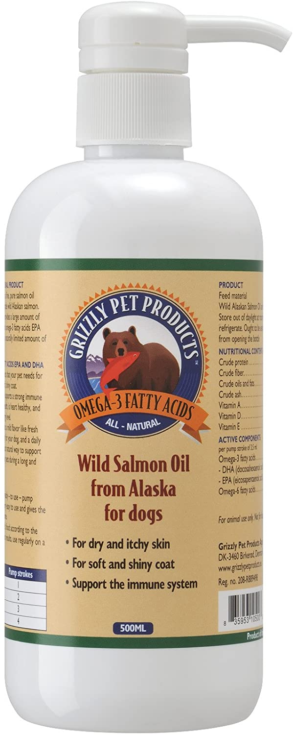  Grizzly Salmon Oil for Cats and Dogs 500 ml 