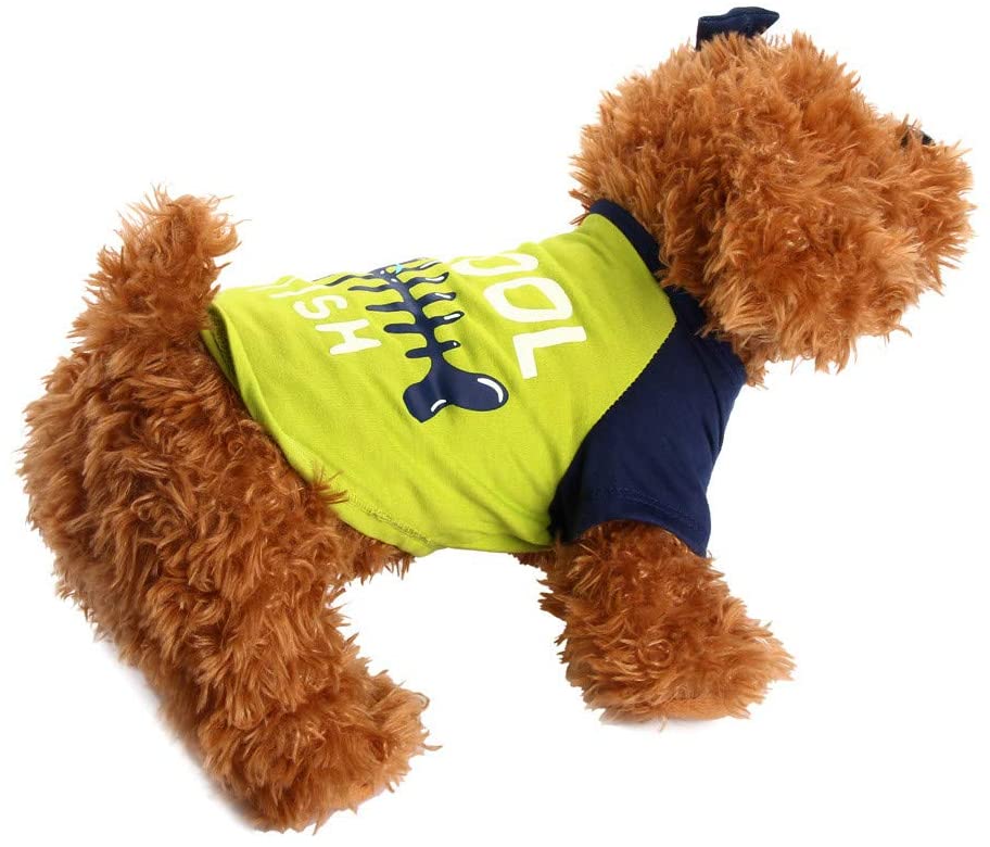  Hawkimin - Camiseta de algodón para Mascotas, clásica, Moderna, para Cachorros, Ropa de Deporte, Abrigo, Ropa para Perros 
