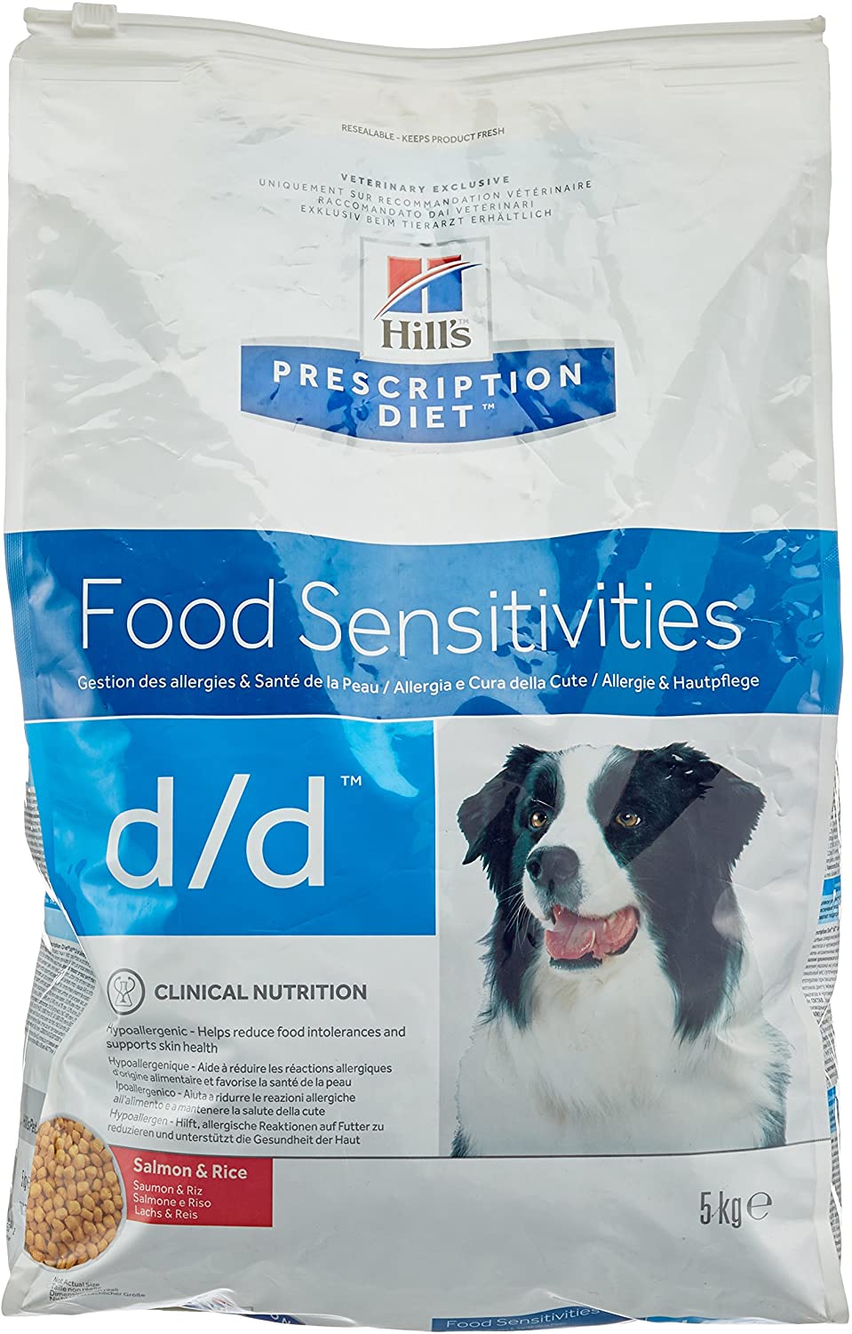  Hill`s Alimento Dietético para Perros con Sabor a Salmón D/D - 5 kg 