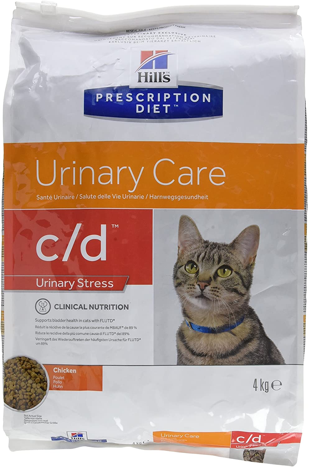 Hill's HPD Feline C/D Urinary Stress - 4 kg 