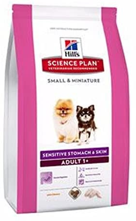  Hill's - Pienso para Perros Adultos Small & Miniature Science Plan Sensitive Stomach & Skin Pollo 