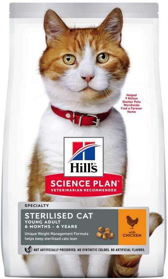  Hills Science Plan Feline Young Adult Sterilised Cat Pollo 7Kg 10000 g 