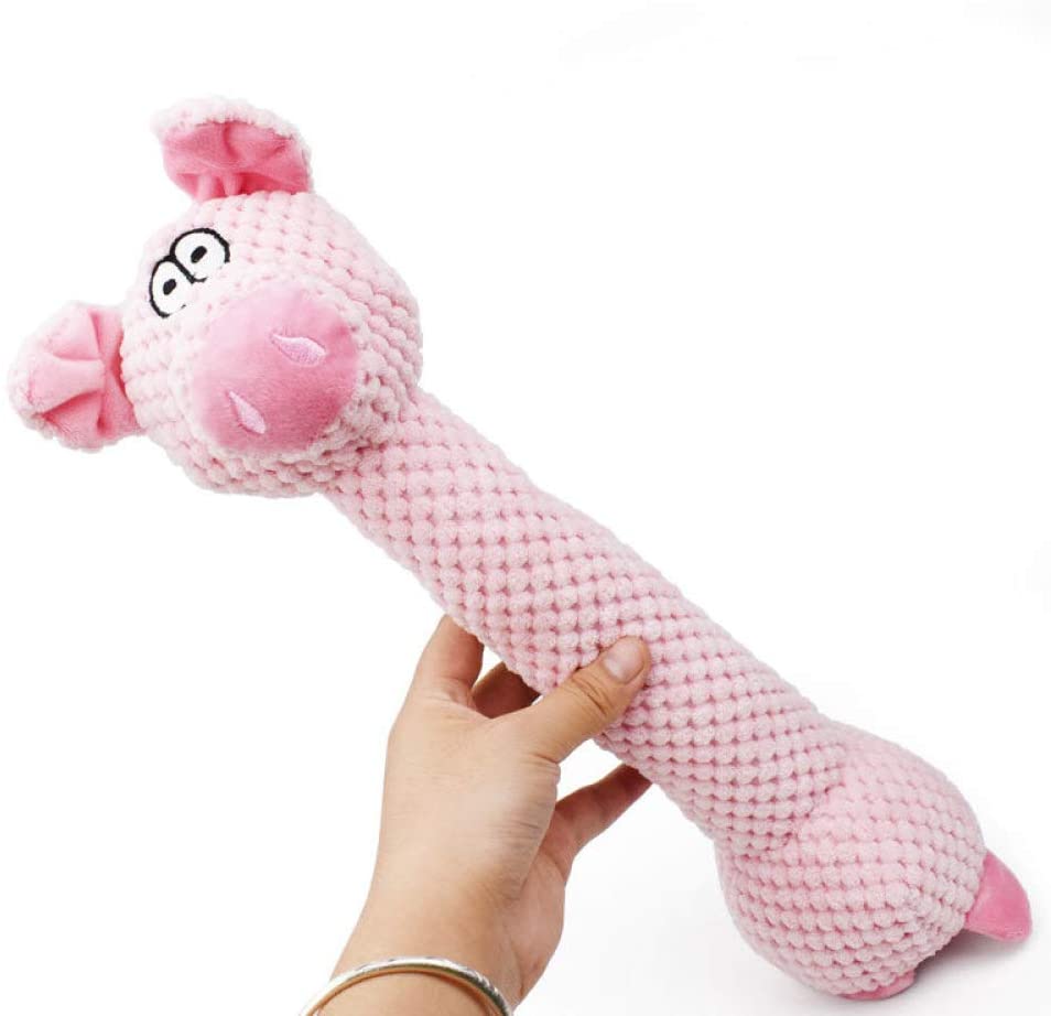 IADZ Artículos para mascotas extrañamente llamados juguetes de peluche juguete de perro aburrido de ventilación de rana de pollo de cerdo largo 