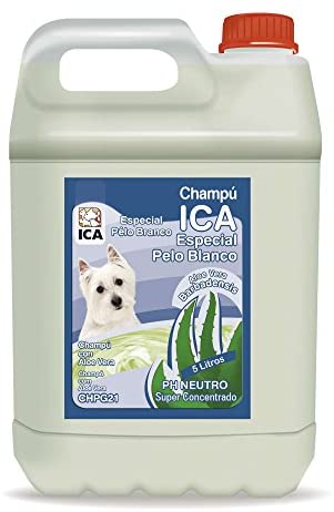  ICA CHPG21 Champú Especial Pelo Blanco con Aloe Vera para Perros 