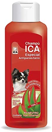  ICA CHPM20 Champú Antiparásitos con Aloe Vera para Perros 