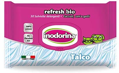  Inodorina Talco Bio toallitas de higiene del Perro 