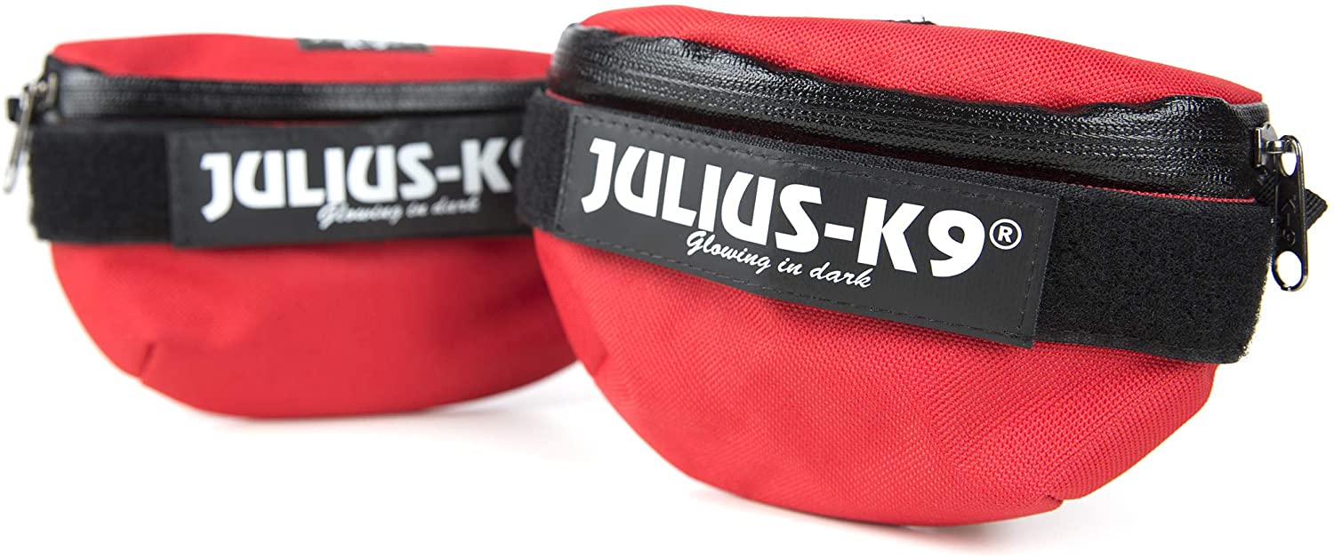  Julius-K9 IDC Universal Bolsas Laterales, Tamaño: Mini to 4, Rojo 
