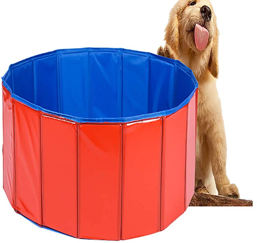  JYY Piscina de Mascotas Plegable, plástico Duro Plegable bañera de hidromasaje Piscinas al Aire Libre Perro Gato Suministros de baño,S 