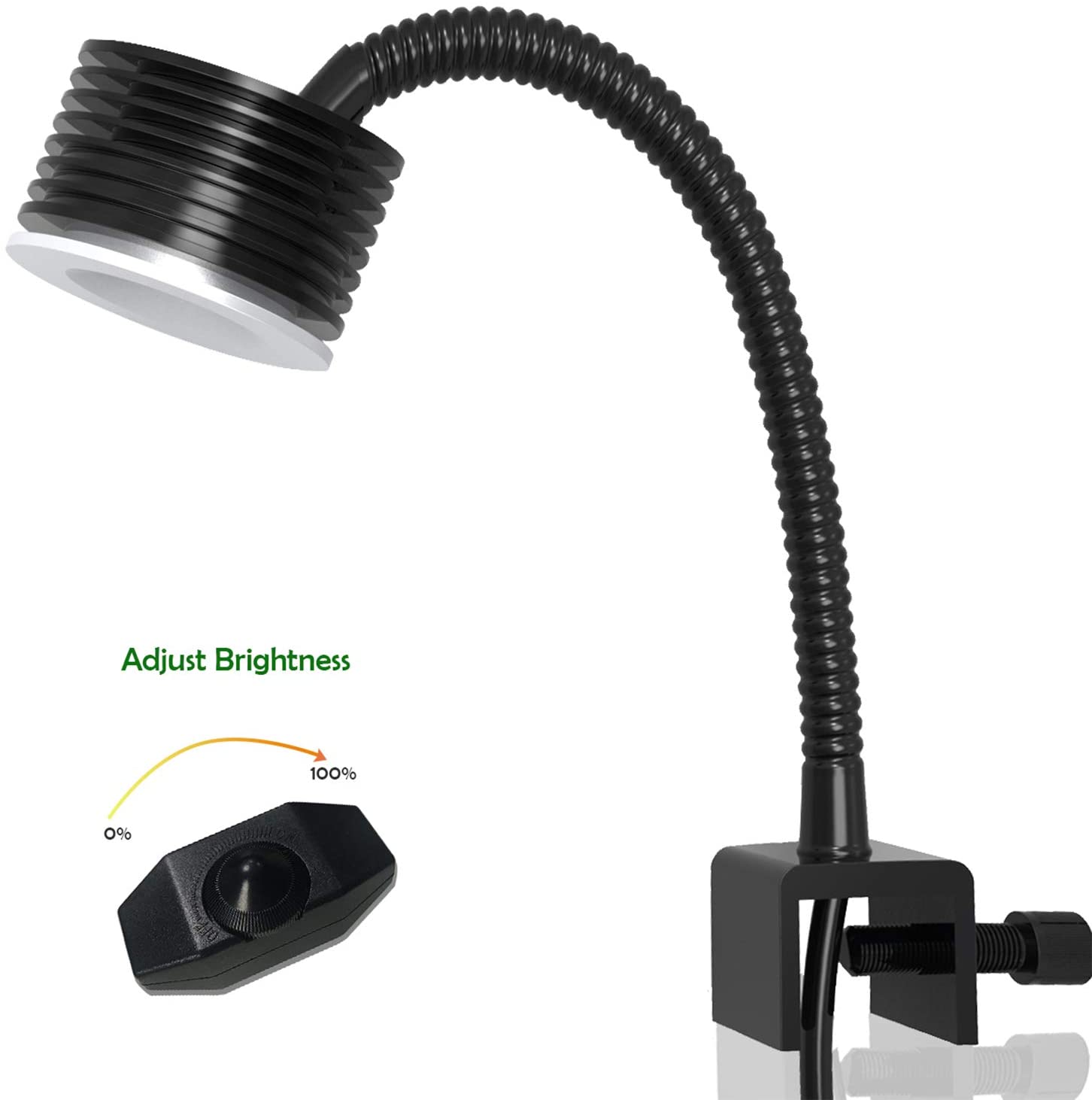  Lámpara de Luz LED para Acuario Asta 20, Iluminacion LED para Acuarios Plantados Lampara LED para Peceras 30~50cm(Enchufe de la UE) 